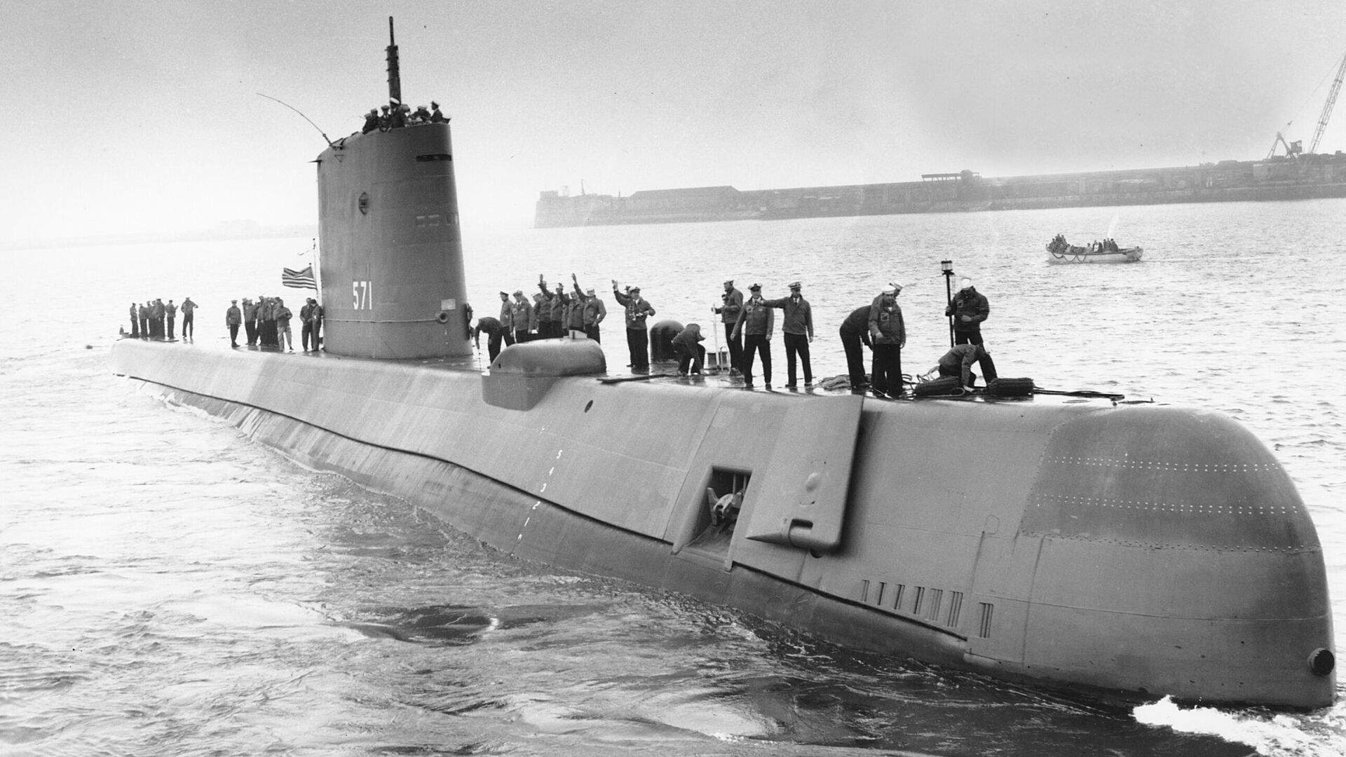 Первая американская атомная подводная лодка USS Nautilus (SS-571) - РИА Новости, 1920, 30.09.2019