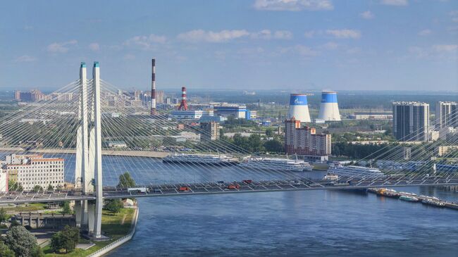 Электростанция ПАО ТГК-1 в Санкт-Петербурге 