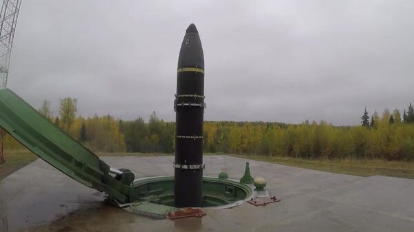 Учебно-боевой пуск баллистической ракеты Тополь-М с космодрома Плесецк