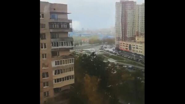 В Сети появились кадры последствий урагана Мортимер в Петербурге