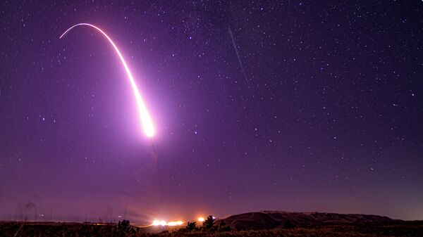 Пуск американской межконтинентальной баллистической ракеты Minuteman III