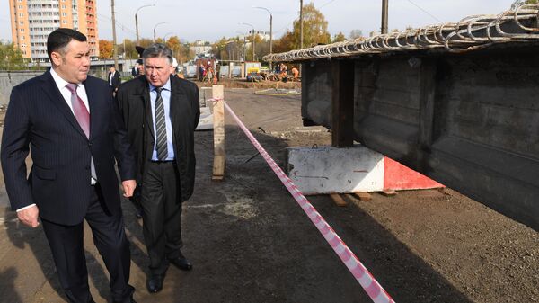 Руденя проверил ход работ на объектах дорожного ремонта в Твери