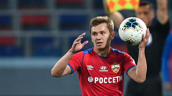 Игрок ЦСКА Иван Обляков