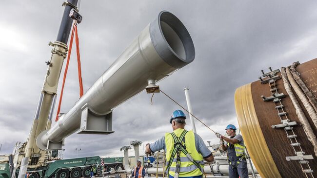 Строительство газопровода Северный поток-2