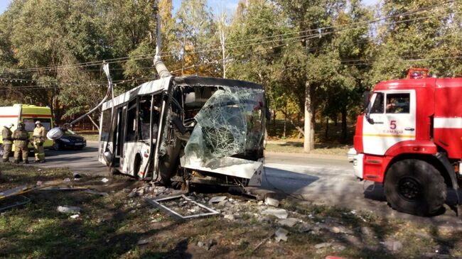 ДТП с участием автобуса районе пересечения улиц Стара-Загоры и Ташкентской в Самаре