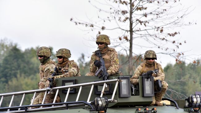 Украинские военные.