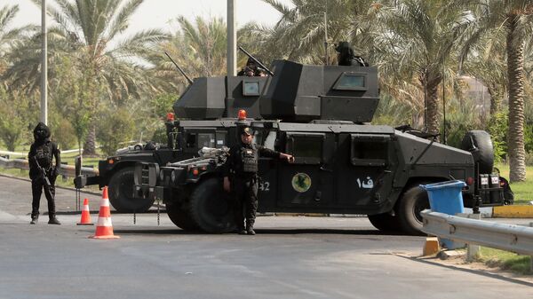 Бойцы спецподразделения по борьбе с терроризмом на улице Багдада