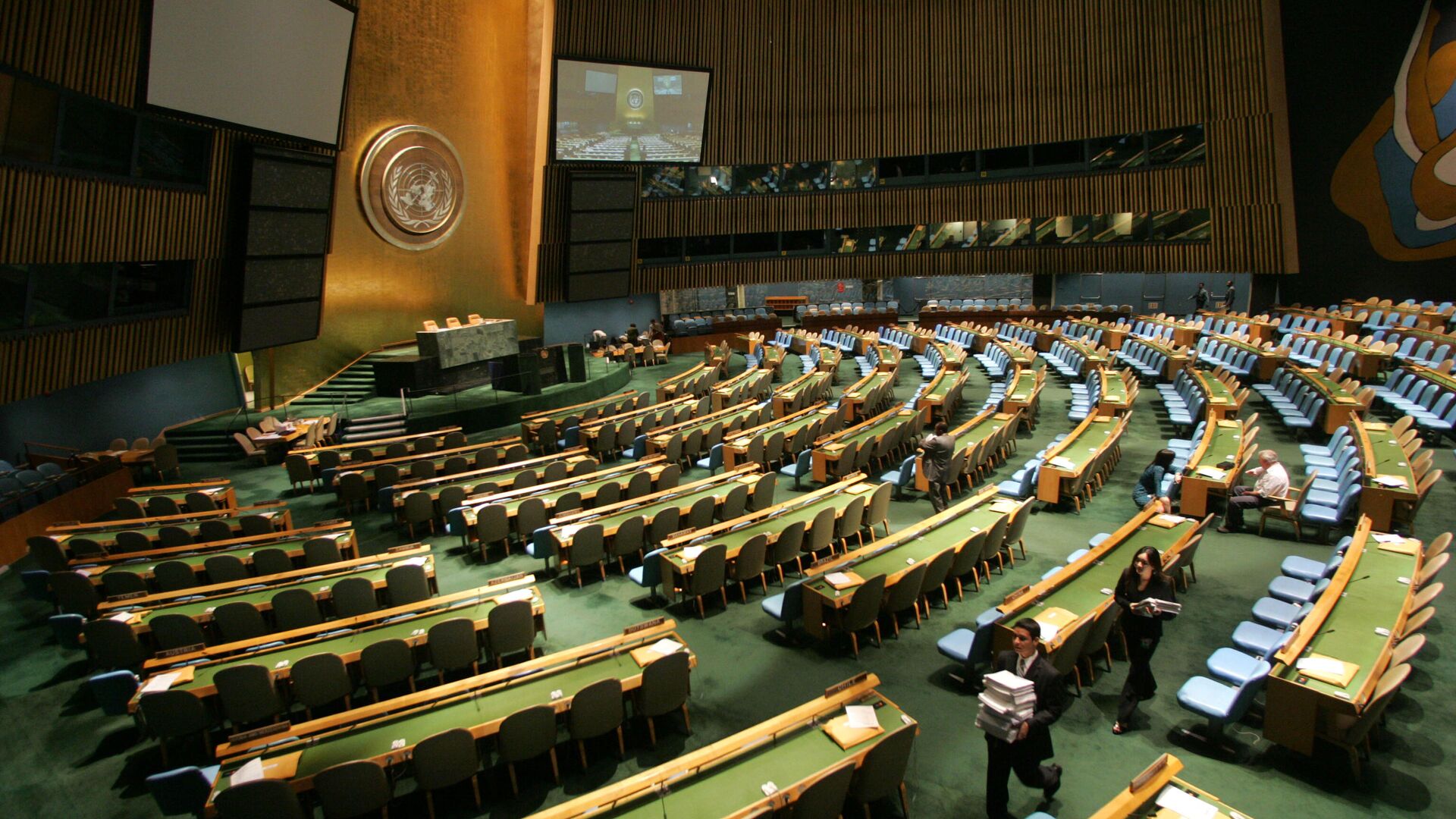 Зал Генассамблеи Организации Объединенных Наций в Нью-Йорке - РИА Новости, 1920, 04.10.2022
