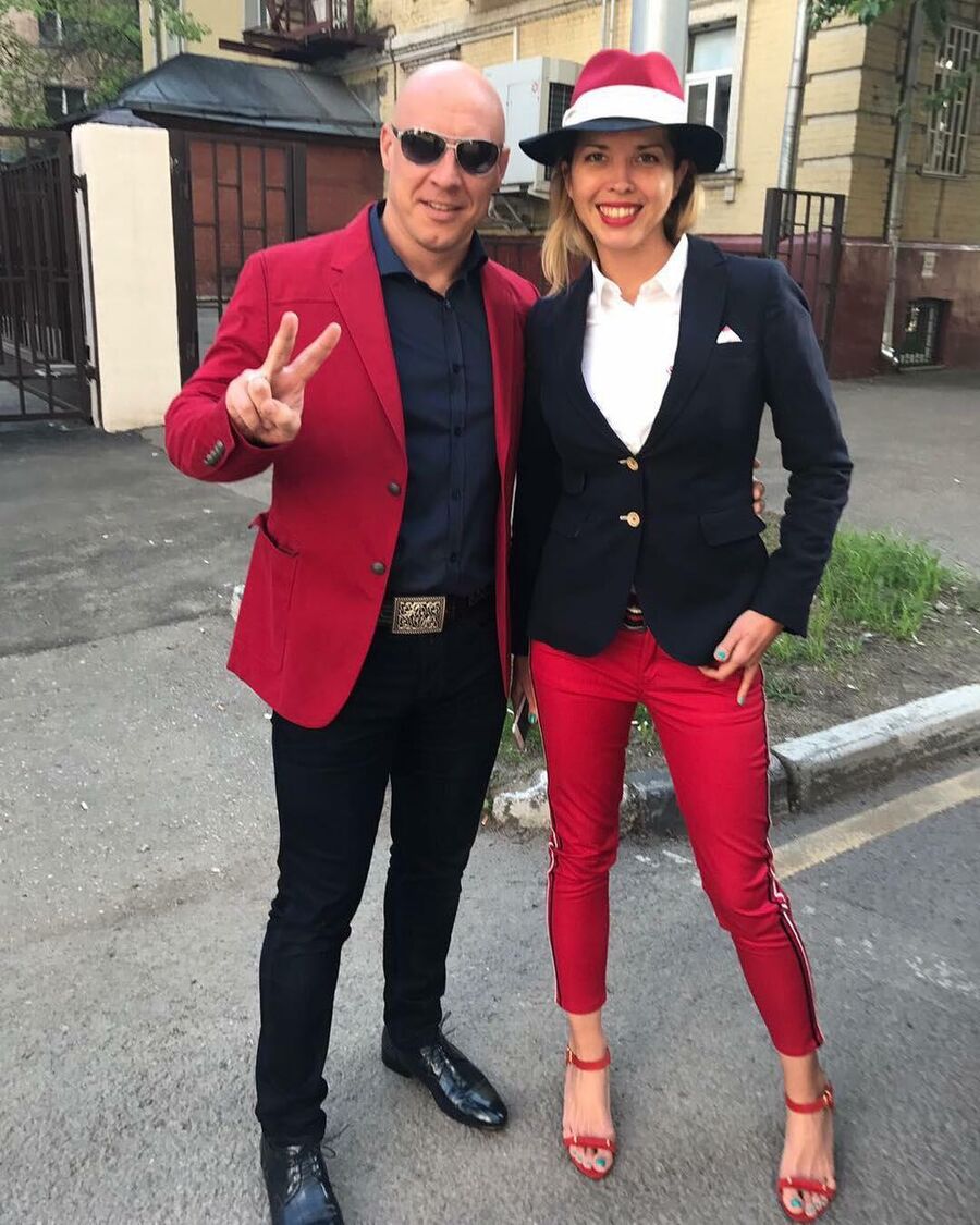 Денис Майданов с женой Натальей