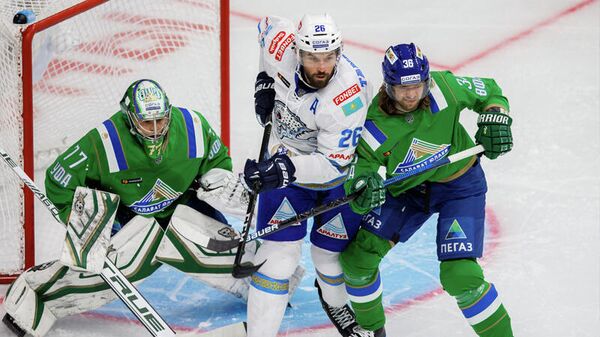Барыс - Салават Юлаев в матче регулярного чемпионата КХЛ