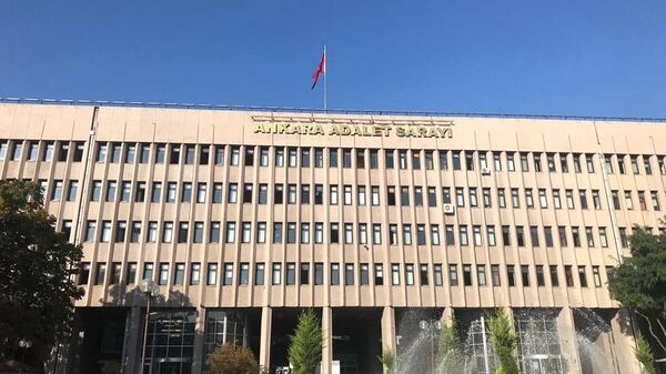 Здание суда, где проходит заседание по делу об убийстве российского посла в Турции Андрея Карлова 