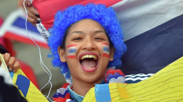 Болельщица сборной Таиланда по футболу