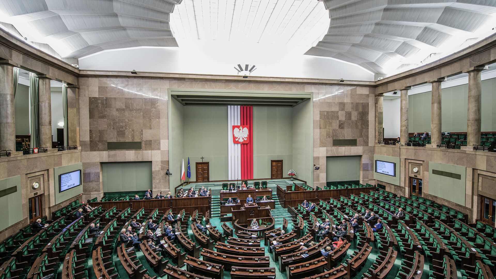 Зал заседаний парламента Польши - РИА Новости, 1920, 03.01.2024