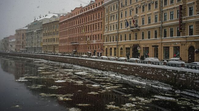 Снегопад в Санкт-Петербурге