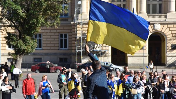 На митинге в Киеве