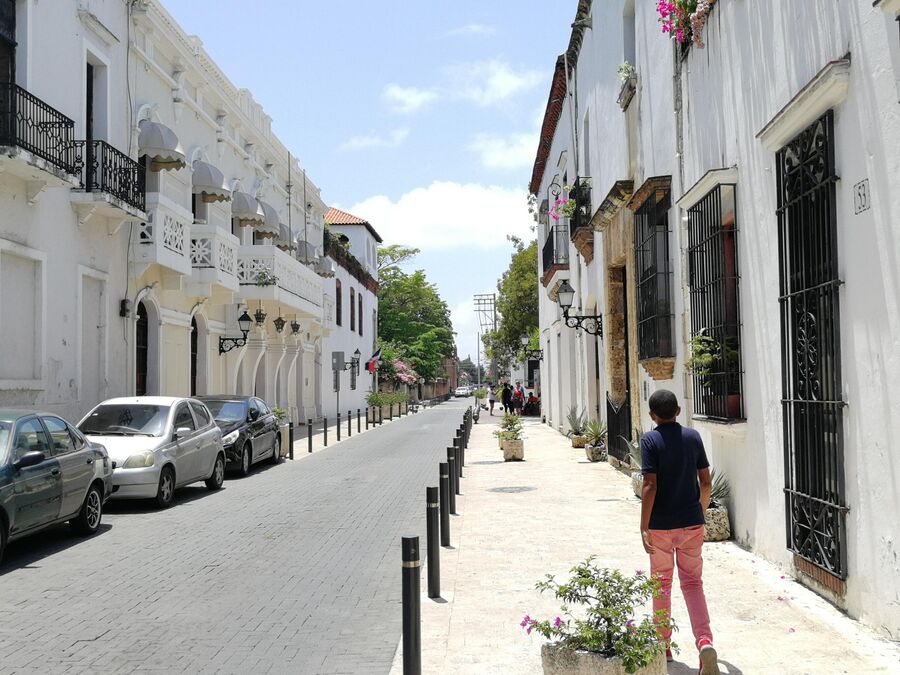 Колониальный город Санто-Доминго. Дома в историческом центре