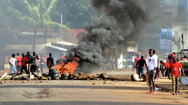 Акция протеста в Конакри, Гвинея