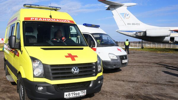 Машины скорой помощи в аэропорту