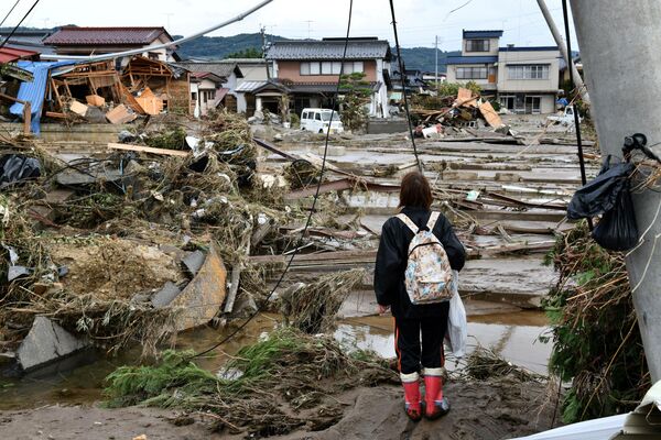 Последствия тайфуна Хагибис в Нагано, Япония
