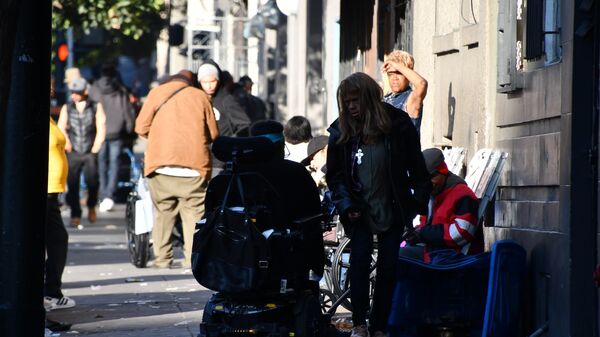 Бездомные на улицах Сан-Франциско
