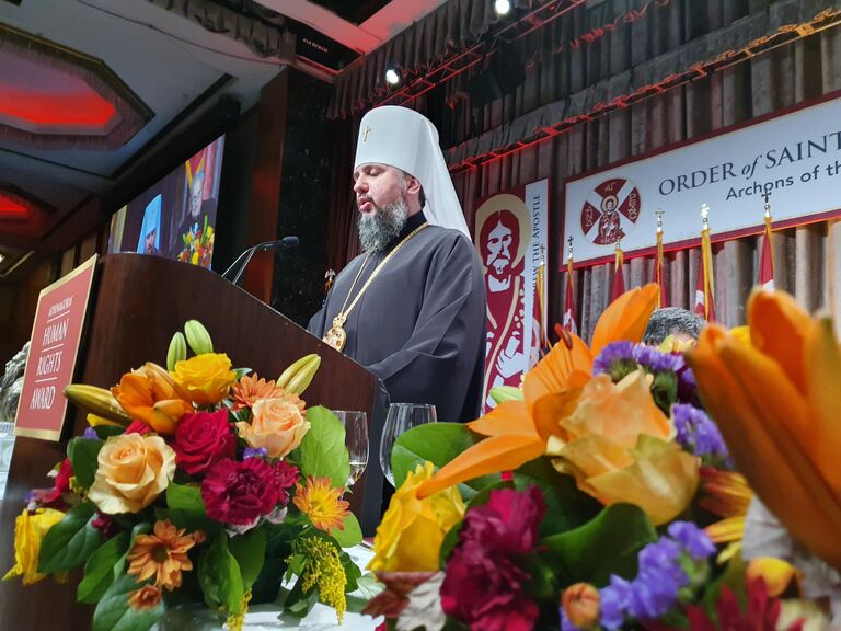 Награждении Епифания в США премией патриарха Афинагора Награждении Епифания в США премией патриарха Афинагора