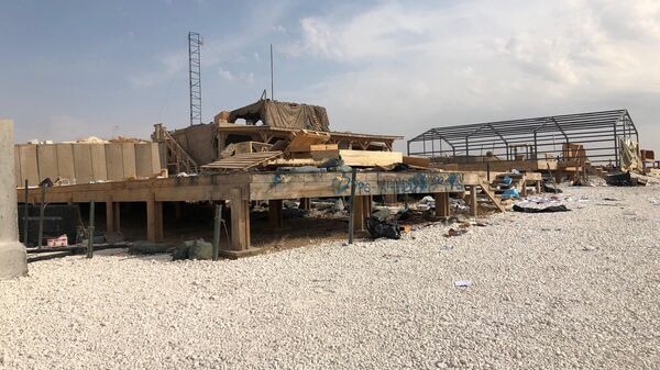 Брошенная военная база США на северо-востоке Сирии