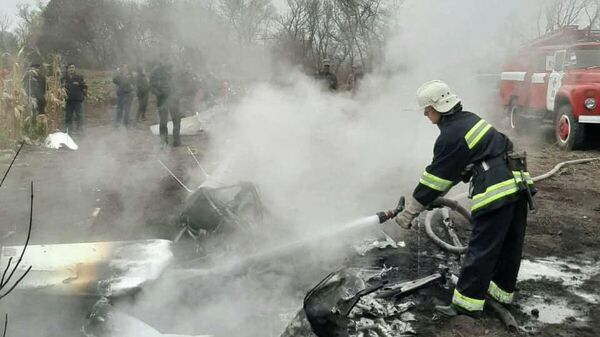  Вертолет разбился в Полтавской области, Украины