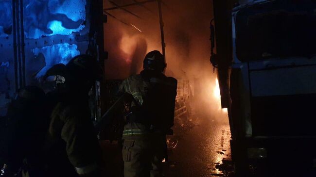 Пожар в Москве на складе в  районе Гольяново. 21 октября 2019