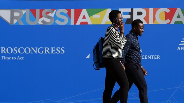 Участники экономического форума Россия - Африка в Сочи