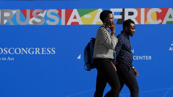Участники экономического форума Россия - Африка в Сочи