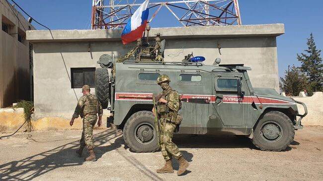 Российская военная полиция в северо-восточном сирийском городе Кобани. 23 октября 2019