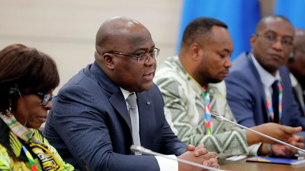 Президент Демократической Республики Конго Феликс Антуан Чисекеди Чиломбо (второй слева