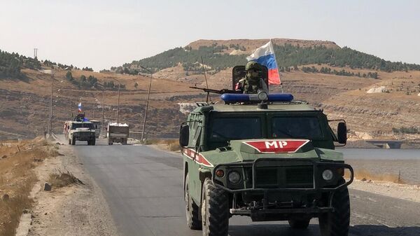 Бронеавтомобили военной полиции РФ в Сирии