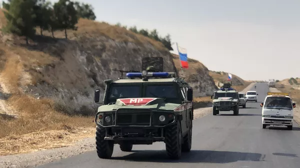 Бронеавтомобили военной полиции РФ в Сирии