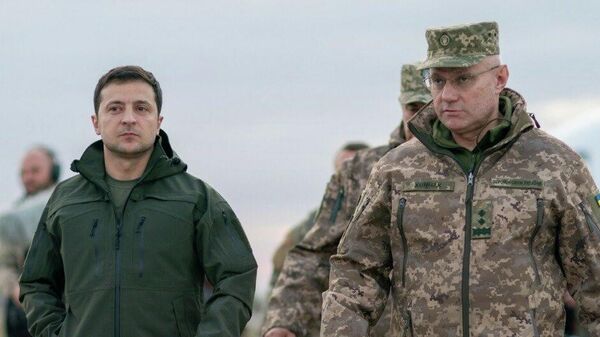 Президент Украины Владимир Зеленский посетил участок разведения сил в Золотом