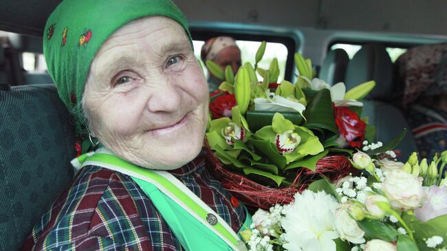 Участница фольклорного коллектива Бурановские бабушки Наталья Пугачева 