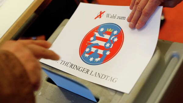 Во время голосования на выборах в немецкой Тюрингии