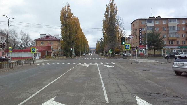 Место ДТП в городе Арсеньев Приморского края, произошедшего по вине 17-летнего водителя