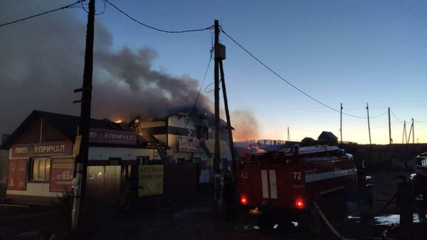 Пожар в двухэтажном административном здании в Бурятии