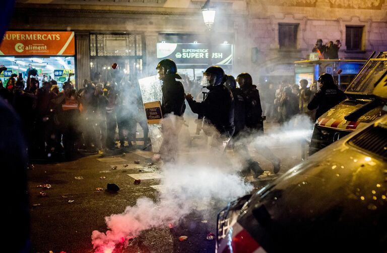 Акции протеста в Барселоне