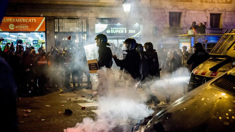 Акции протеста в Барселоне