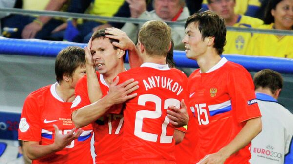 Футболисты сборной России на ЕВРО-2008