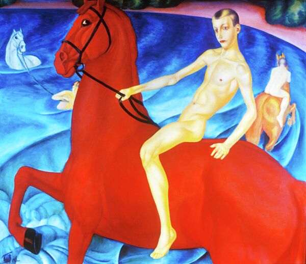Картина Петрова-Водкина Купание красного коня