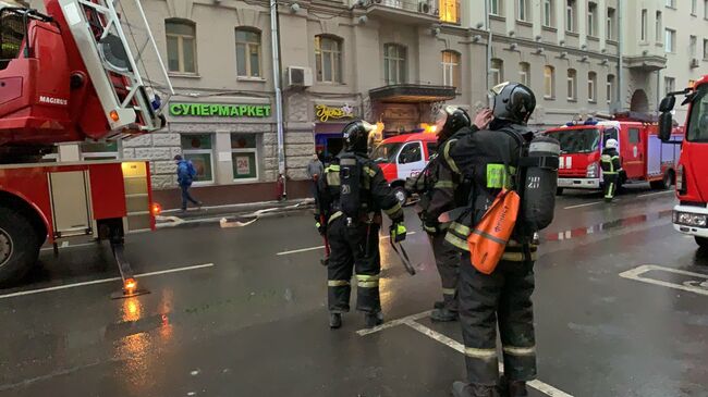 Пожар в жилом доме на Большой Сухаревской площади. 1 ноября 2019