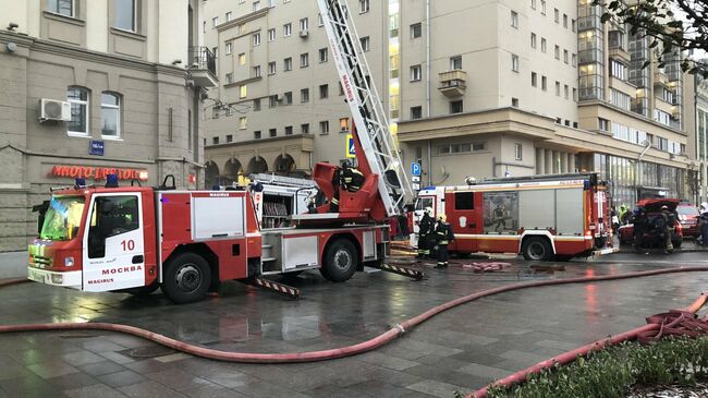 Пожар в жилом доме на Большой Сухаревской площади