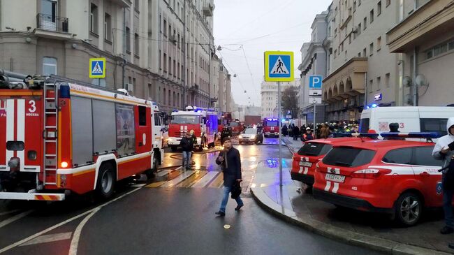 Пожар в жилом доме на Большой Сухаревской площади