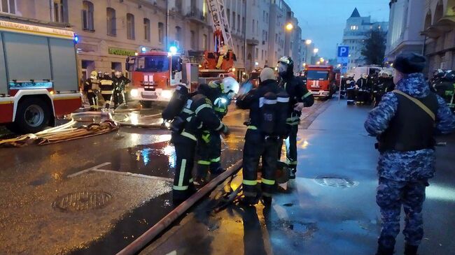 Пожар в жилом доме на Большой Сухаревской площади. 1 ноября 2019