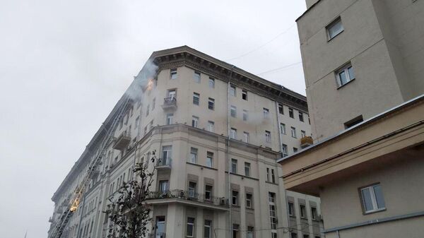 Пожар в жилом доме на Большой Сухаревской площади