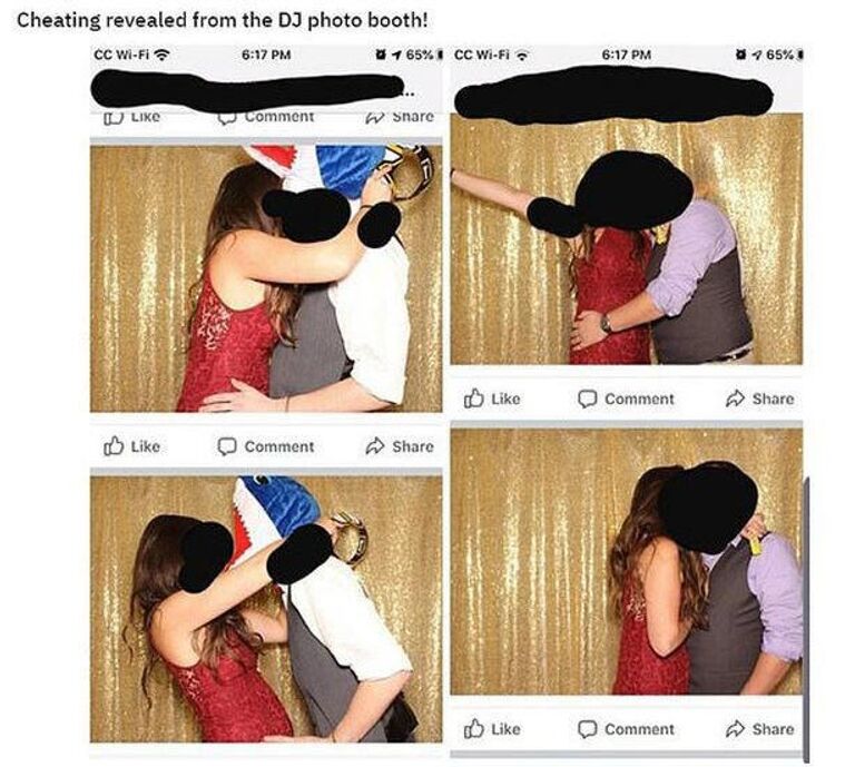 Фотографии из фотобудки, опубликованная на Reddit