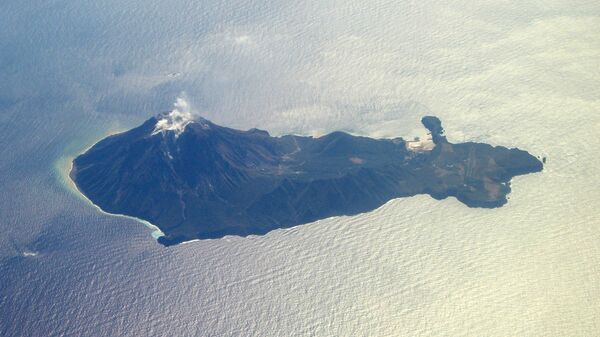 Извержение вулкана на японском острове 